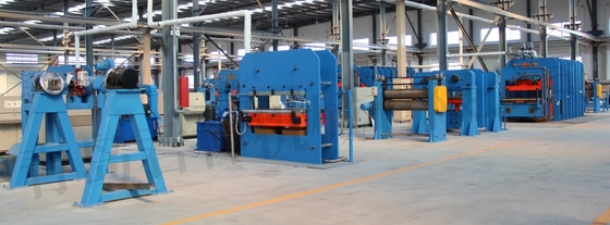 Horizontal Rubber Conveyor Belt Production Line Customized Voltage