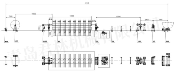 Horizontal Rubber Conveyor Belt Production Line Customized Voltage