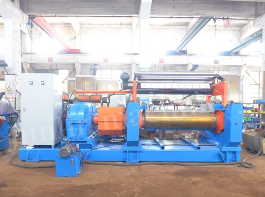 PLC Controlled 22 Inch Low Noise XK-560 Open Mill Rubber Mixing Machine