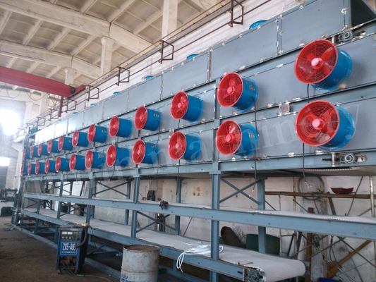 Horizontal Conveyor Belt Rubber Sheet Cooling Machine Electric Powered