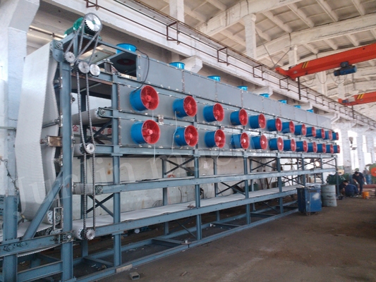 Horizontal Conveyor Belt Rubber Sheet Cooling Machine Electric Powered