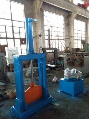Dikey hidrolik tek bıçaklı kauçuk bale kesicisi / endüstriyel kauçuk kesme makinesi XQL-80