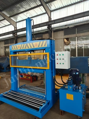 Fully Automatic Rubber Cutting Machine Vertical Rubber Bale Cutter 80KN