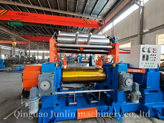 16 Inch Two Roll Silicone Rubber Mixing Mill 37kw PLC Control Xk-400