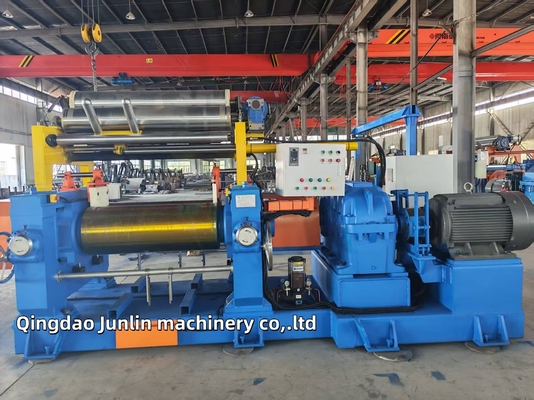 XK-450 18 Inch Rubber Two Roll Mixing Mill With Stock Blender