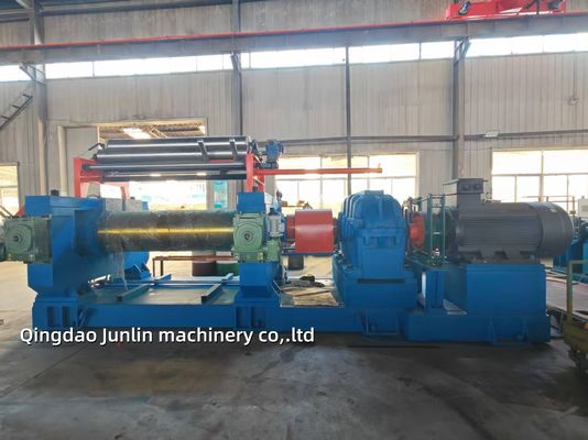 Two Roll Stock Blender Open Mixing Mill For Conveyor Belt Manufacturing