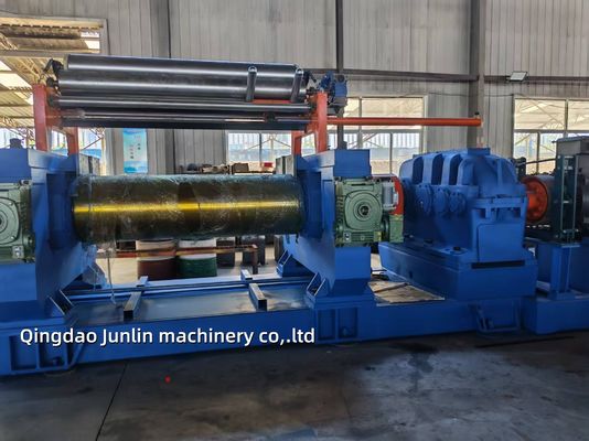 Two Roll Stock Blender Open Mixing Mill For Conveyor Belt Manufacturing