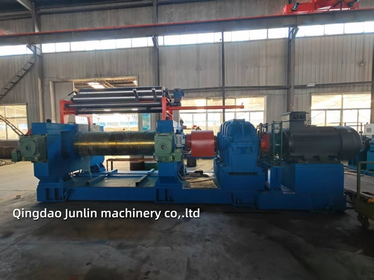 Two Roll Stock Blender Open Mixing Mill Automated For Conveyor Belt Manufacturers