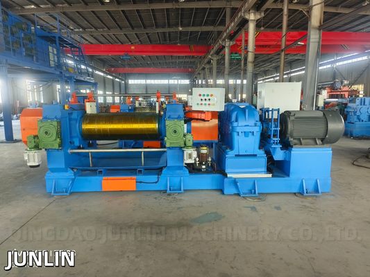 Automatic Stock Blender Double Shaft XK-450 Rubber Mixing Mill For Rubber Sheet