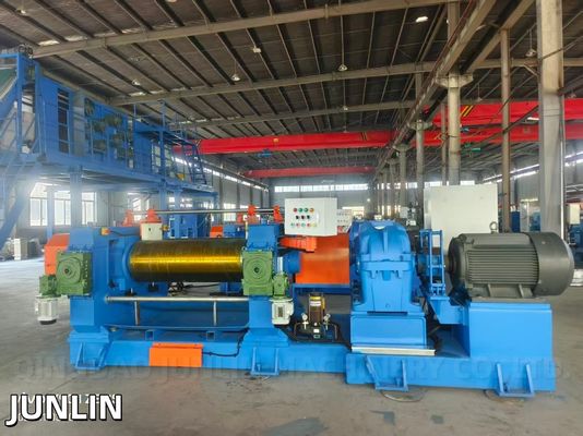 Automatic Stock Blender Double Shaft XK-450 Rubber Mixing Mill For Rubber Sheet