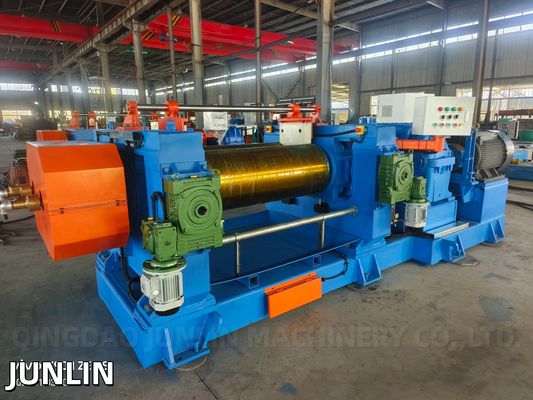 Automatic Stock Blender Double Shaft XK-450 Rubber Mixing Mill For Rubber Sheet
