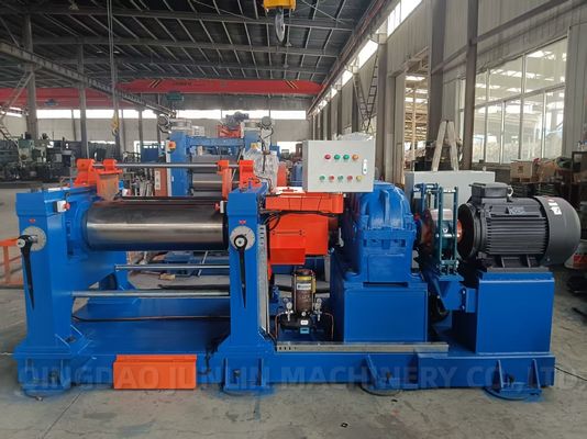 Compact Rubber Sheet Open Type Two Roll Mill Machine / Rubber Mixing Mill