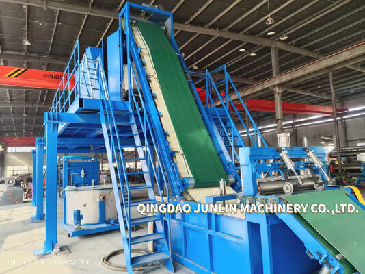 Space Saving Overhead Hanging Rods Type Batch Off Cooler For Rubber Sheet Cooling