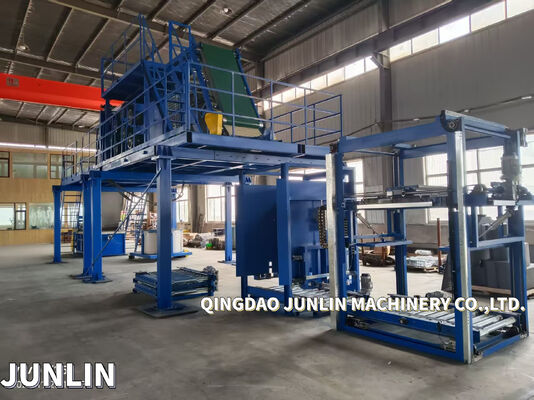 Space Saving Overhead Batch Off Cooler Line For Rubber Cooling Process