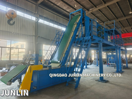 Space Saving Overhead Batch Off Cooler Line For Rubber Cooling Process