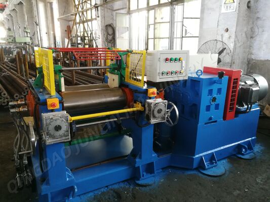 XK-250 Two Roll Rubber Mixing Mill Machine With Emergency Stop Device