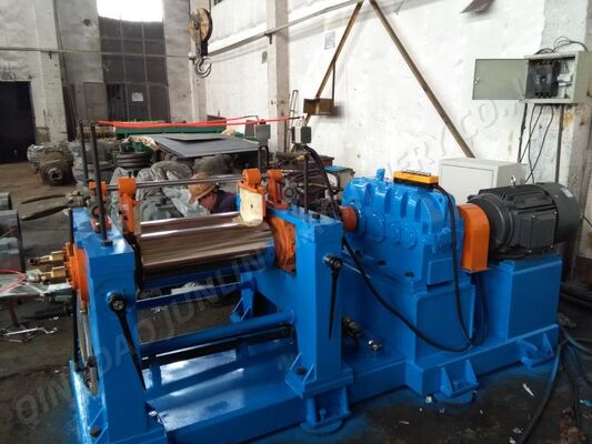 10 Inch XK-250 Natural Rubber Low Noise Rubber Two Roll Mixing Mill 