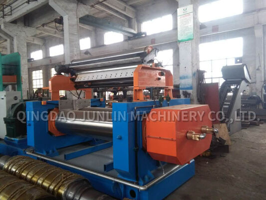 XK-560 Automatic Open Type Two Roll Rubber Mixing Mill With Stock Blender