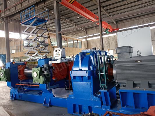 High Performance XK-660 Two Roll Rubber Open Mixing Mill With PLC Control